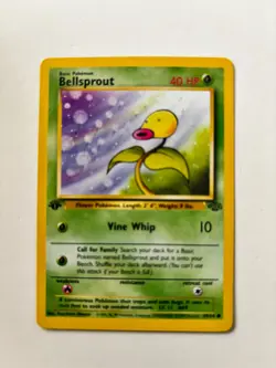 Pokemon TCG Bellsprout Jungle 49/64 Regular 1st Edition HP - Image 1