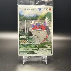 POKEMON SCARLET & VIOLET ETB #014 KORAIDON BLACK STAR PROMO - SEALED - Image 1