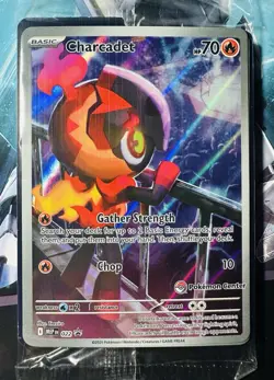 2025 Charcadet 022 Pokemon Center ETB Phantasmal Flames Stamped Promo SEALED - Image 2
