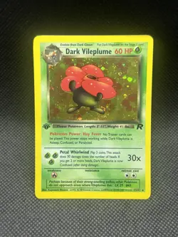 Dark Vileplume 1st Edition - Holo Rare - 2000 Pokemon Team Rocket (13/82) - Read - Image 1