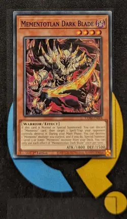 VASM-EN004 Mementotlan Dark Blade Super Rare 1st Edition YuGiOh - Image 1
