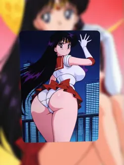 Sailor Mars Sailor Moon Anime Waifu Sexy Goddess Doujin Lewd Hentai Card - Image 1