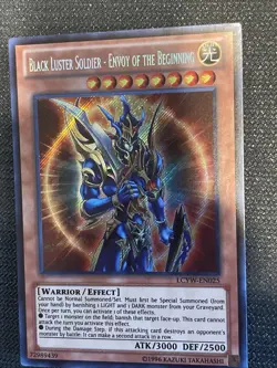Yu-Gi-Oh Black Luster Soldier Envoy of the Beginning LCYW-EN025 Secret Rare Card - Image 1