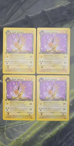 Vintage Pokemon Card Lot Fossil, Jungle, Team Rocket, & Promo Mix First Ed/Non - Image 1