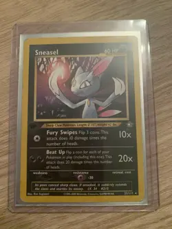 Sneasel 1st Edition Neo Genesis 25/111 WOTC Vintage Pokemon Card - Image 1