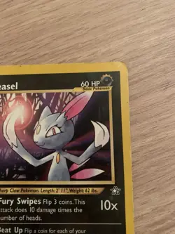 Sneasel 1st Edition Neo Genesis 25/111 WOTC Vintage Pokemon Card - Image 4