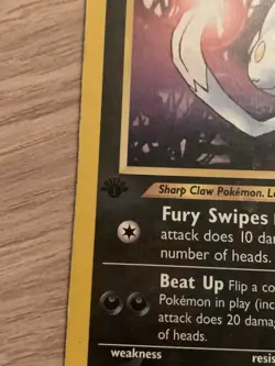Sneasel 1st Edition Neo Genesis 25/111 WOTC Vintage Pokemon Card - Image 5