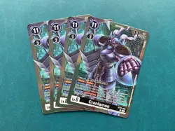 Craniamon BT23-058 Playset Hackers' Slumber Digimon Card Game x4 - Image 1