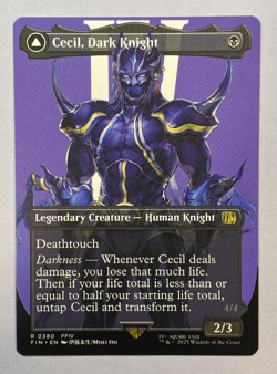 MTG - Cecil, Dark Knight - Borderless - NM - Final Fantasy - Image 1