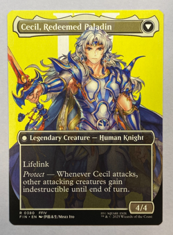 MTG - Cecil, Dark Knight - Borderless - NM - Final Fantasy - Image 2