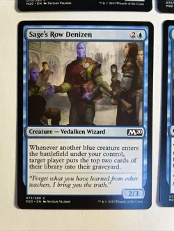 4x Mtg Core Set 2020 M20 Sage‘s Row Denizen NM Magic The Gathering - Image 2