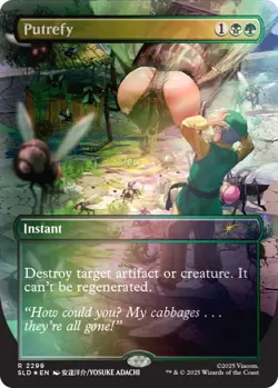 FOIL - Secret Lair x Avatar My Cabbages! Putrefy MTG The Last Airbender Magic - Image 1