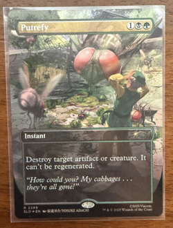 FOIL - Secret Lair x Avatar My Cabbages! Putrefy MTG The Last Airbender Magic - Image 2