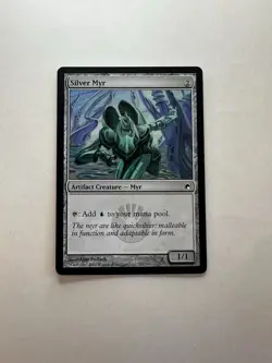 Silver Myr LP Scars of Mirrodin Magic The Gathering Mtg Lightly Played Creature - Image 1