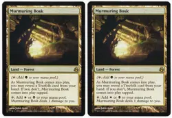 Murmuring Bosk x2 2x 2008 Morningtide Colorless Rare Land MTG NM AZ1 - Image 1