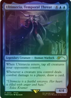 1 x Ultimecia, Temporal Threat - Foil - Promo - Final Fantasy - LP - MTG - Image 1
