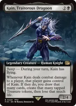 Kain, Traitorous Dragoon Extended Art Final Fantasy MTG NM - Image 1