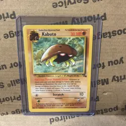 Pokemon TCG Kabuto Fossil 50/62 Regular 1999-2000 Wizards Base Set - NM - Image 1