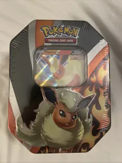 Pokemon - Eevee Evolutions "Flareon V Tin" Sealed - Image 1