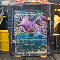 Team Rocket's Nidoking ex Destined Rivals Ultra Rare Pokemon TCG 119/182 SV10 - Image 1