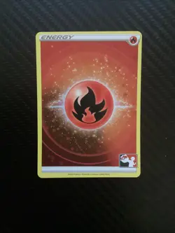 Fire Energy Cosmos Holo Pokemon Play! Prize Pack Series 3 Promo NM - Image 1