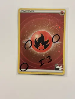 SWIRL 3X Fire Energy Cosmos Holo Pokemon Prize Pack Series 3 FAST SHIP *I3 - Image 1