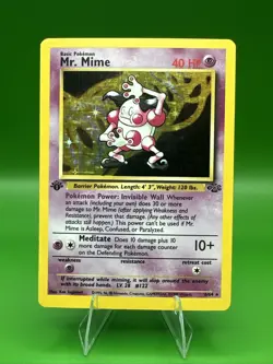 Pokemon TCG 1st Edition Mr. Mime Jungle 6/64 Holo Unlimited Holo Rare WOTC NM - Image 1