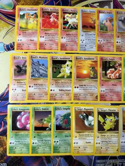 Pokemon 90/90 Complete Gym Heroes Uncommon & Common Set Unlimited NM - Image 2