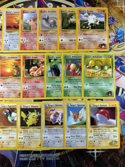 Pokemon 90/90 Complete Gym Heroes Uncommon & Common Set Unlimited NM - Image 3