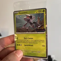 Pokemon Genesect 008 Mega Evolution Phantasmal Flames Best Buy Promo WITH SWIRL - Image 1