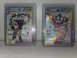 Pokemon TCG Umbreon Ex Espeon Ex Svp 175 176 Promo Pair NM Prismatic Evolution - Image 1