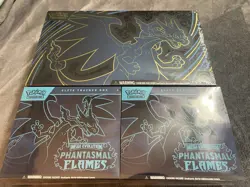 Pokemon Mega Charizard Ex UPC + 2 Phantasmal Flames ETB Bundle Elite New Sealed - Image 1