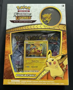 Pokemon Shining Legends Pikachu Pin Collection - Sealed Box English - Image 1