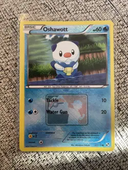 Pokemon Oshawott Crosshatch Holo League Promo B&W 27/114 Near Mint - Image 1