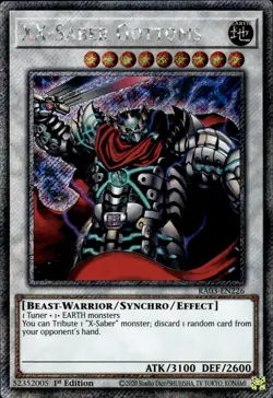 XX-Saber Gottoms - Platinum Secret Rare 1st Edition RA03-EN226 - NM - YuGiOh - Image 1