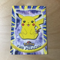Pokemon Pikachu TV Animation Edition Topps Card #25 Series 1 Vintage Pokemon TCG - Image 1