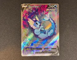 Pokemon TCG Vaporeon V SWSH181 Promo SWSH Black Star Promo Card - Image 1