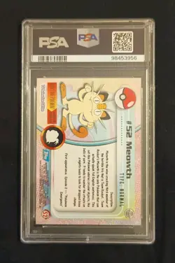 PSA 7 Pokemon Foil Meowth #52 Topps Card - Image 2