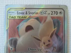 Pokemon Card Eevee & Snorlax GX SM9 066/095 Holo - Image 2