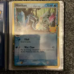 Pokemon 25th Anniversary Jumbo Binder & Card Bundle | Mimikyu SWSH136 & More - Image 3