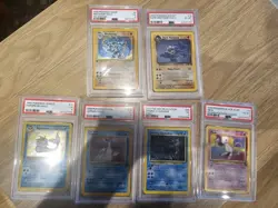 Pokemon WOTC Vintage Holo PSA Graded Bundle x6 Cards - Image 1