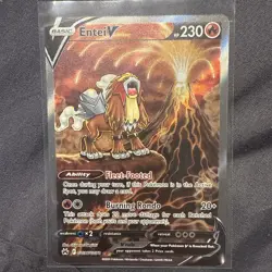 Entei V GG36/GG70 Pokemon Card SWSH Crown Zenith Holo Rare - Image 2