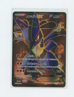 2014 English Pokemon Trading Card Furious Fists 107 Lucario EX - Image 1