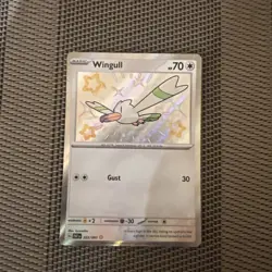 Pokemon Card Wingull 203/091 Paldean Fates Baby Shiny Holo Rare Near Mint - Image 1