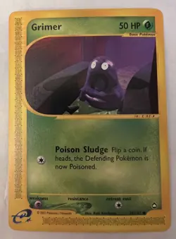 POKEMON AQUAPOLIS NON HOLO GRIMER CARD 79/147 - Image 1