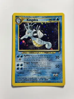 Pokemon Card Kingdra 8/111 Neo Genesis WOTC Vintage TCG Holo Rare LP - Image 1