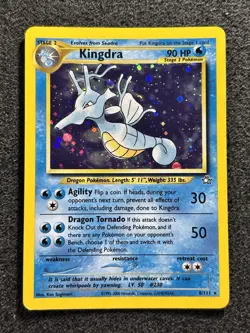 Pokemon Card Kingdra 8/111 Neo Genesis WOTC Vintage TCG Holo Rare LP - Image 2