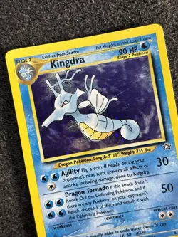 Pokemon Card Kingdra 8/111 Neo Genesis WOTC Vintage TCG Holo Rare LP - Image 5