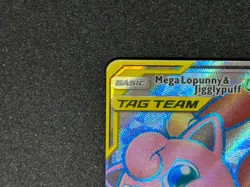 Mega Lopunny & Jigglypuff GX 225/236 Cosmic Eclipse Set Tag Team Pokemon Card - Image 2