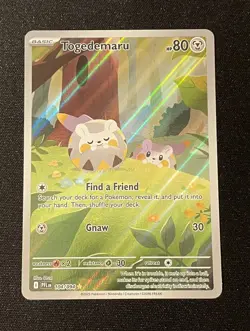 Togedemaru 104/094 Pokemon TCG Card Mega Evolution Phantasmal Flames NM - Image 1